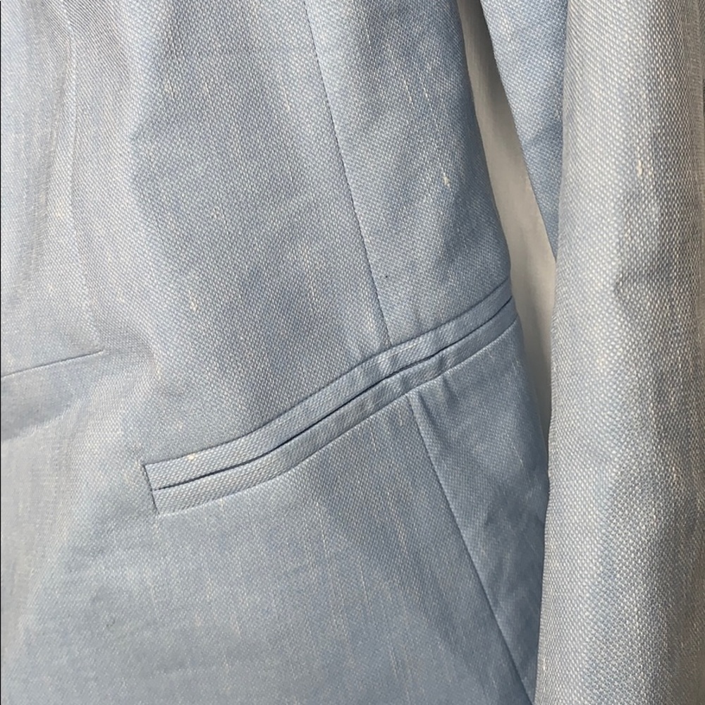 Club Monaco Baby Blue Linen Blazer - Picture 3 of 4